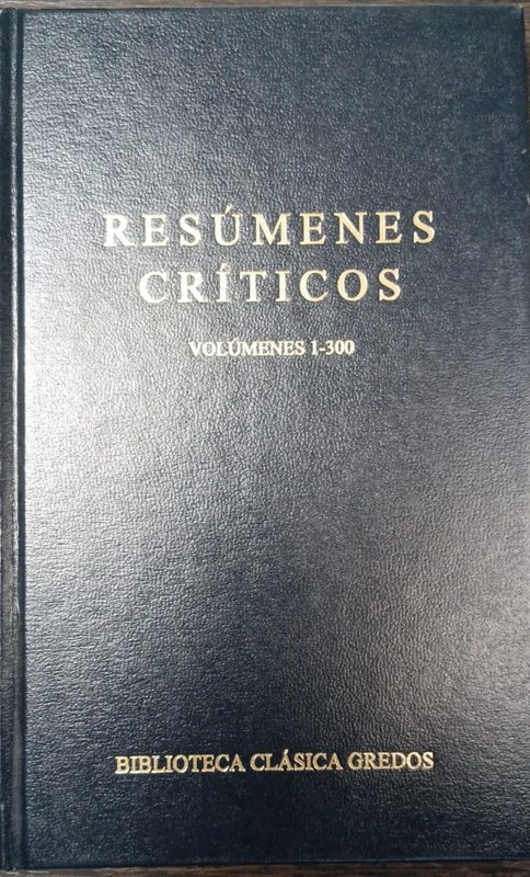 Resúmenes críticos: Volúmenes 1-300
