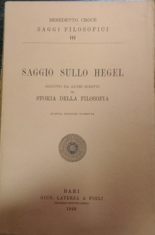 Saggio suillo Hegel