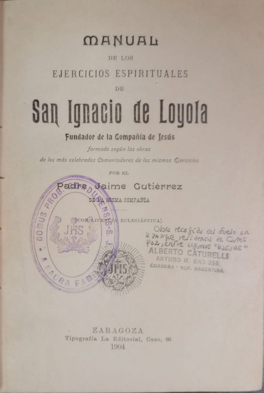 Manual de los ejercicios espirituales