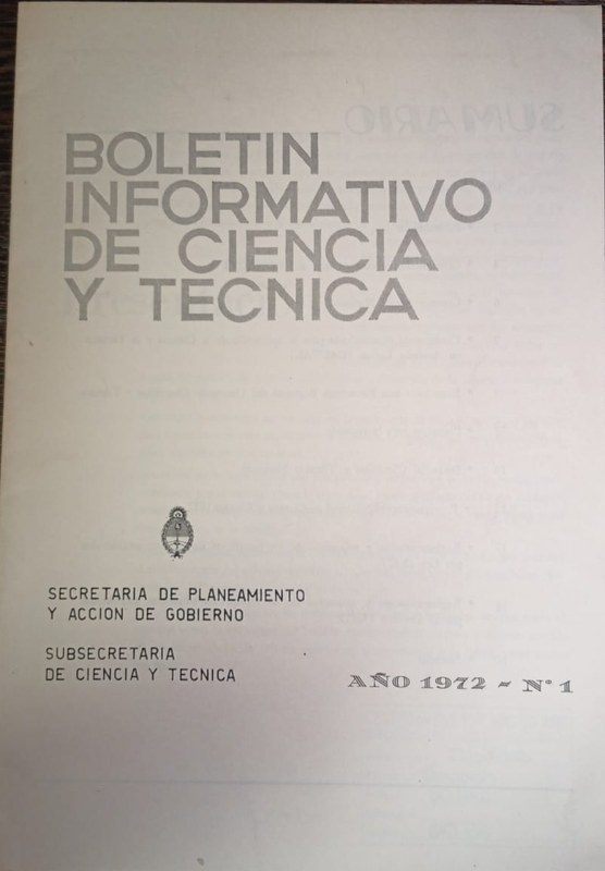 Boletin informativo de ciencia y tecnica
