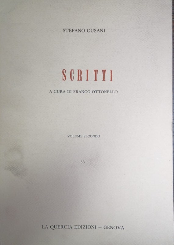 Scritti: A cura di Franco Ottonello