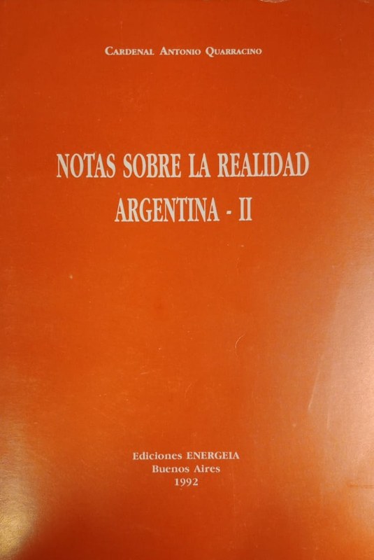 Notas sobre la realidad argentina- II