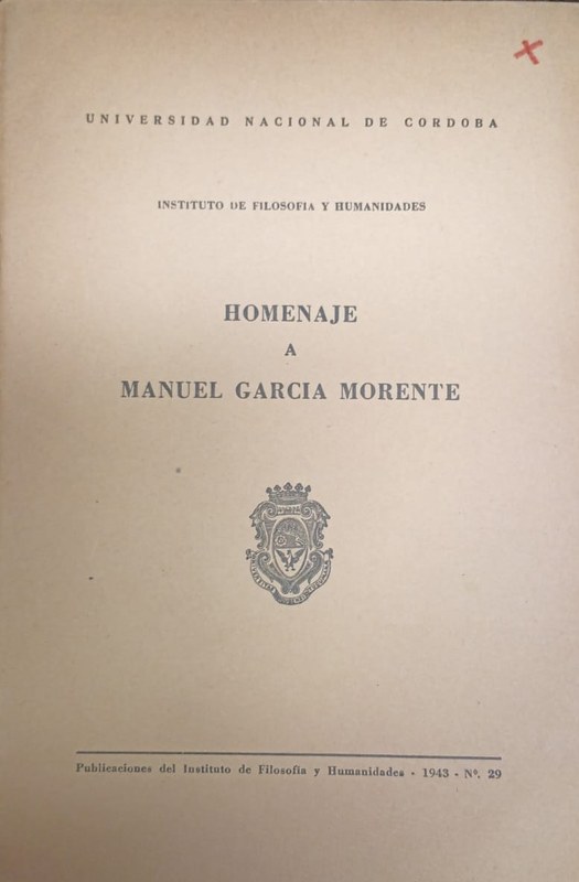 Homenaje a Manuel García Morente