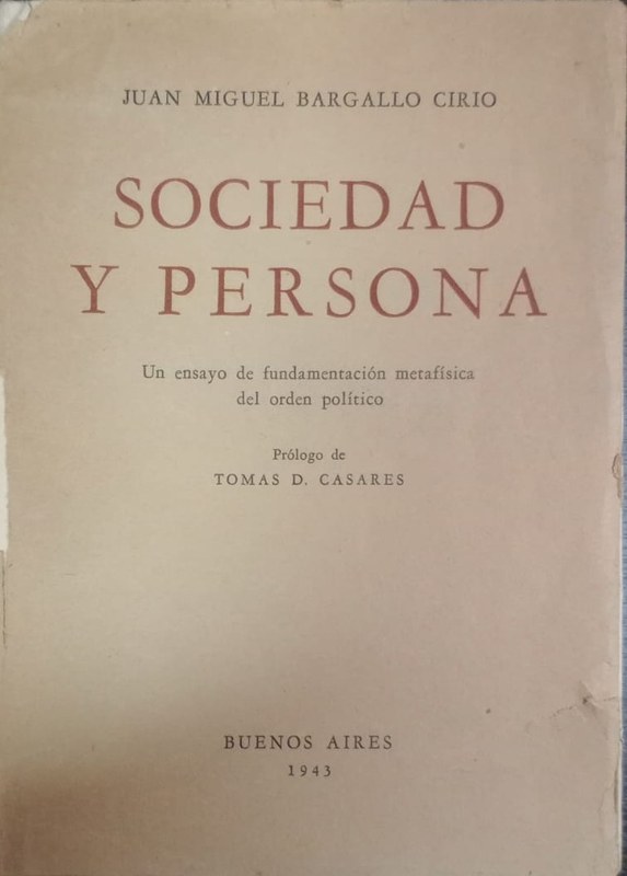 Sociedad y persona