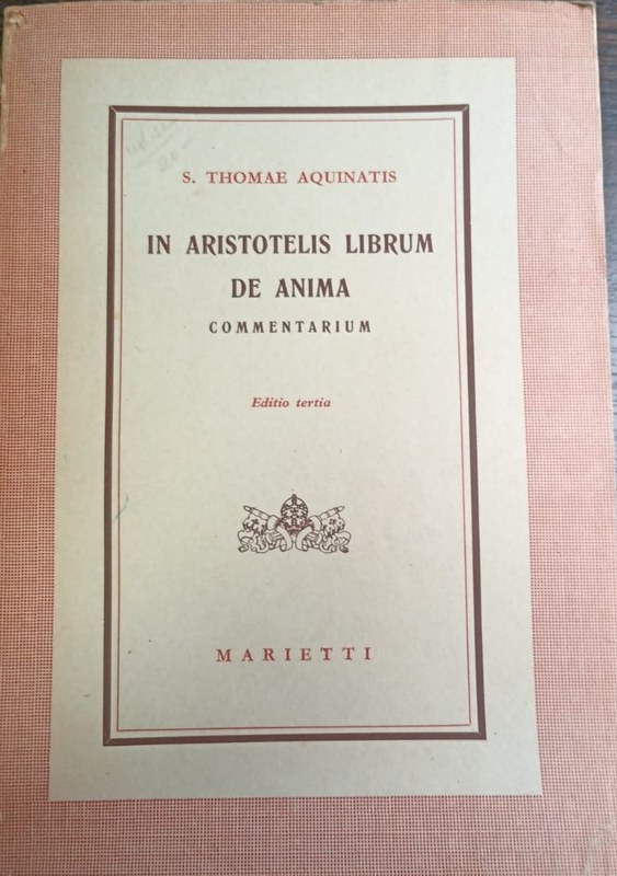 In Aristotelis Librum de Anima: Editio tertia