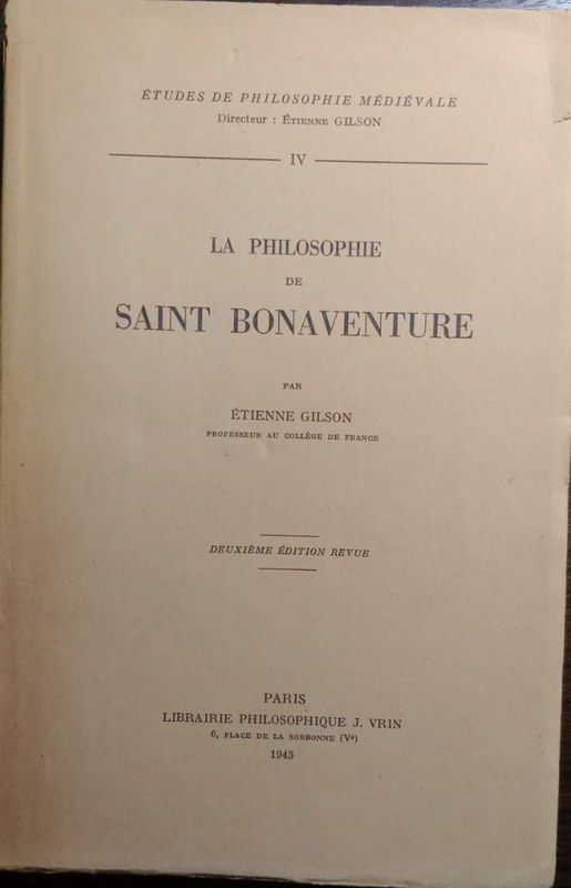 La philosophie de Saint Bonaventure