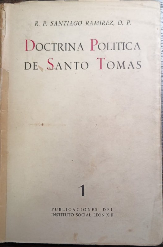 Doctrina Política de Santo Tomás