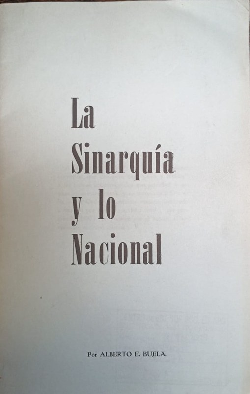 La Sinarquía y lo Nacional
