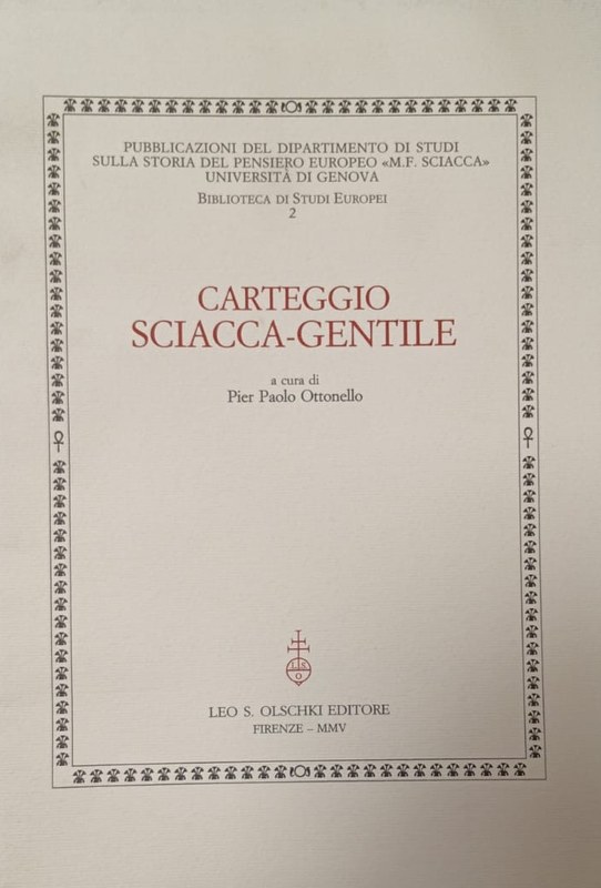 Carteggio Sciacca-Gentile