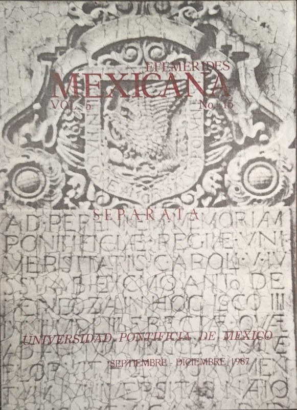 Efemérides Mexicana: Vol 5 Nro 15