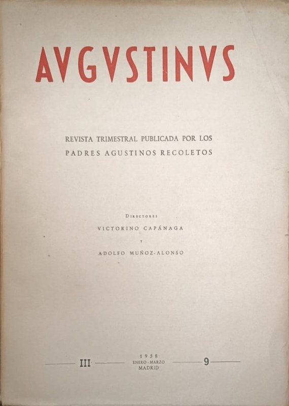 Augustinus: Revista Trimestral Publicada por los Padres Recoletos