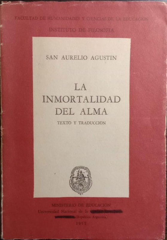 La inmortalidad del alma: Texto y traducción