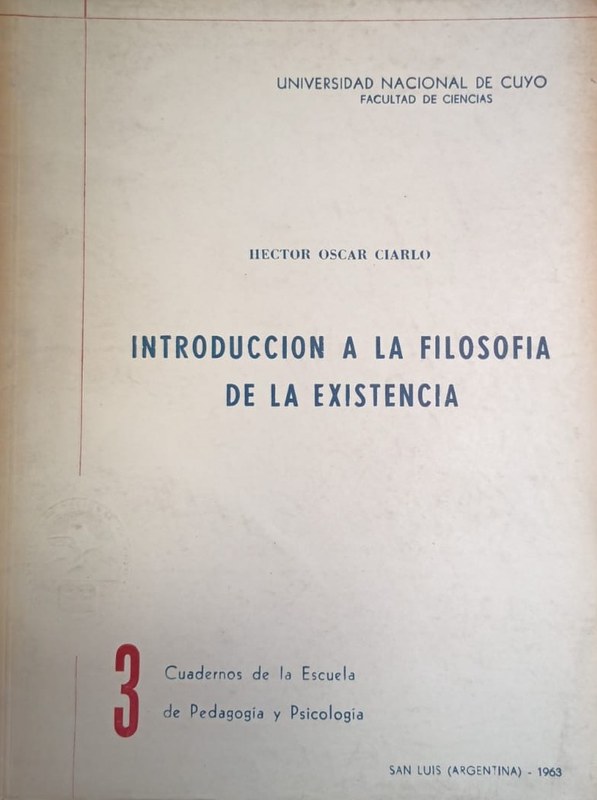 Introducción la filosofía de la existencia