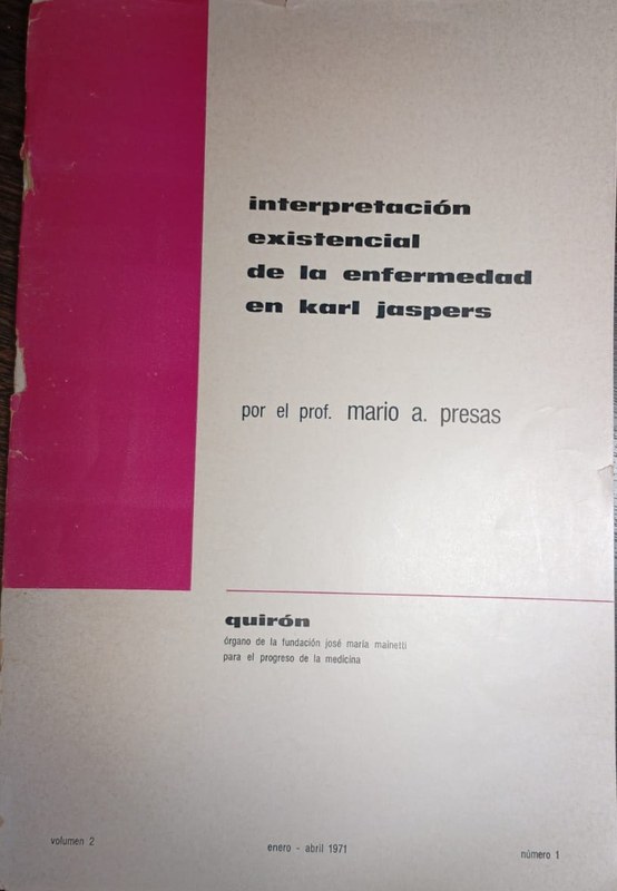 Interpretación existencial de la enfermedad de Karl Jaspers