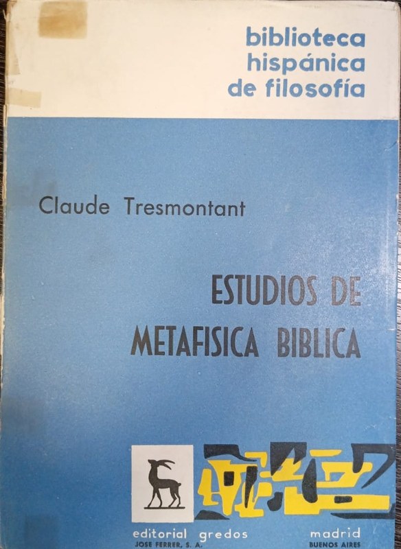 Estudios de metafísica biblica