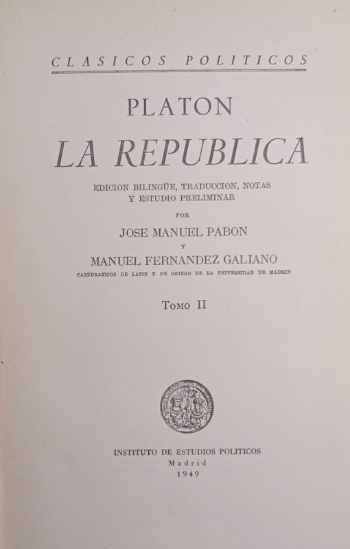 La República: Tomo II