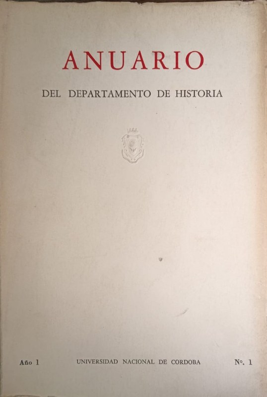 ANUARIO: del Departamento de Historia