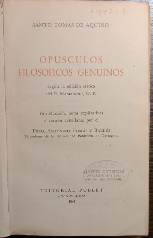 Opúsculos filosóficos genuinos
