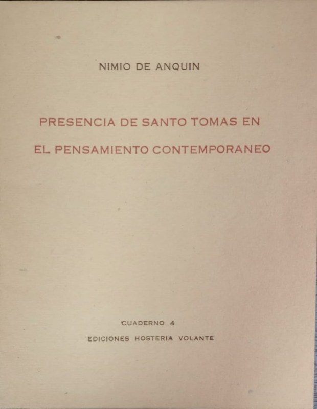 Presencia de Santo Tomás en el pensamiento contemporáneo