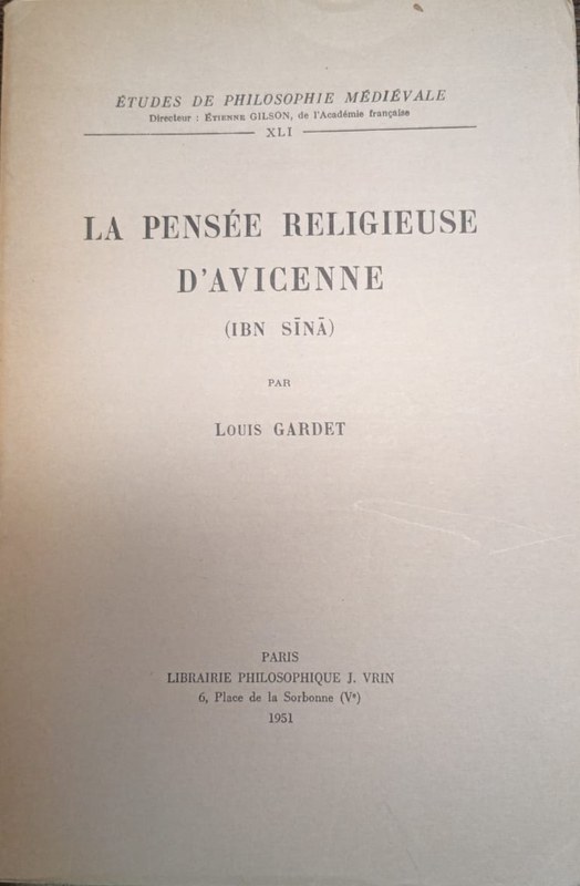La pensée religieuse d´Avicenne (Ibn Síná)