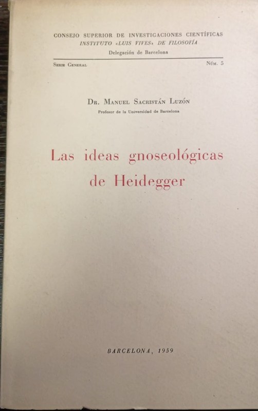 Las ideas gnoseológicas de Heidegger