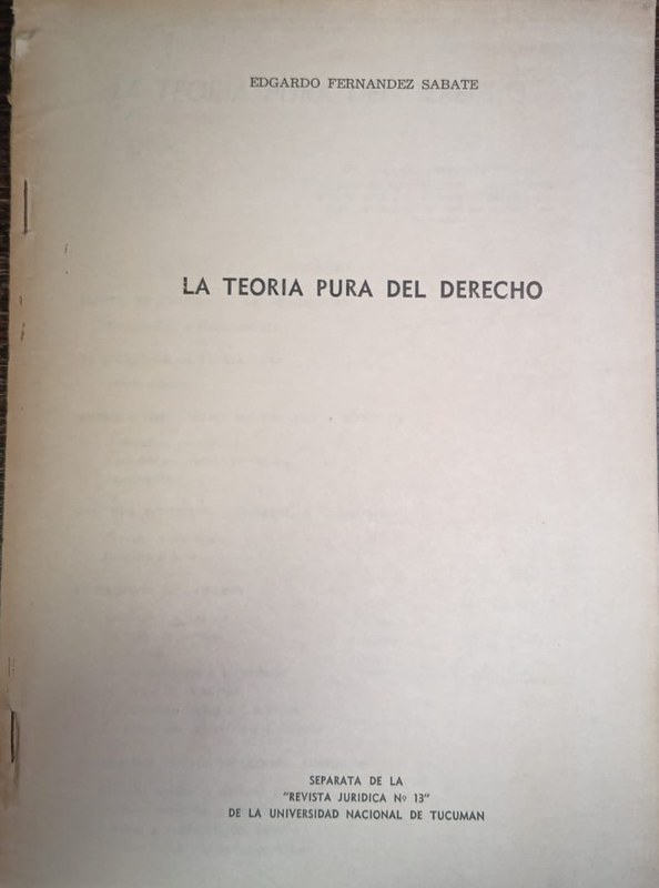 La teoría pura del Derecho