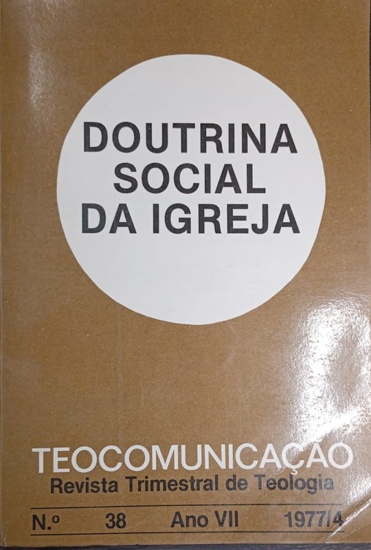Doutrina Social da Igreja: Teocumunicaéao (Revista Trimestral de Teologia