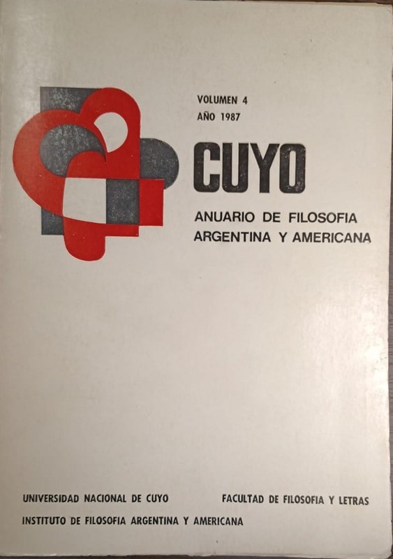 Cuyo: Anuario de Filosofía Argentina y Americana