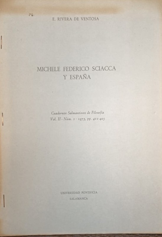 Michele Federico Sciacca y España