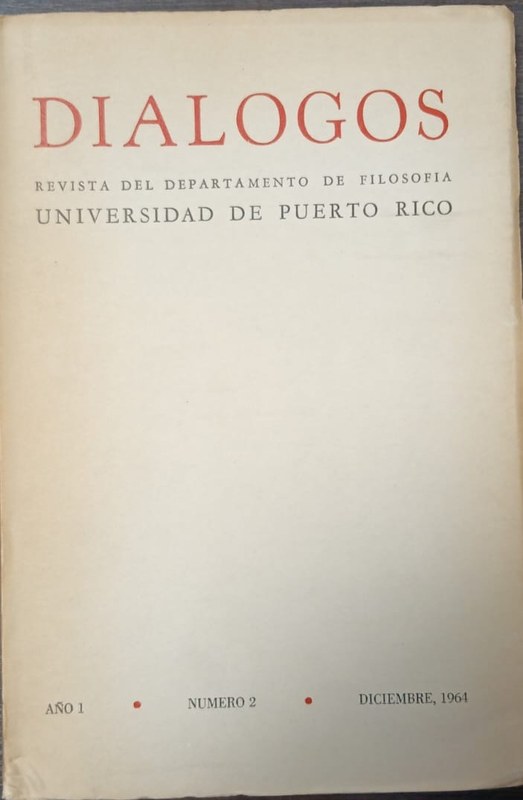 Diálogos: Revista del Dpto de Filosofía / Universidad de Puerto Rico