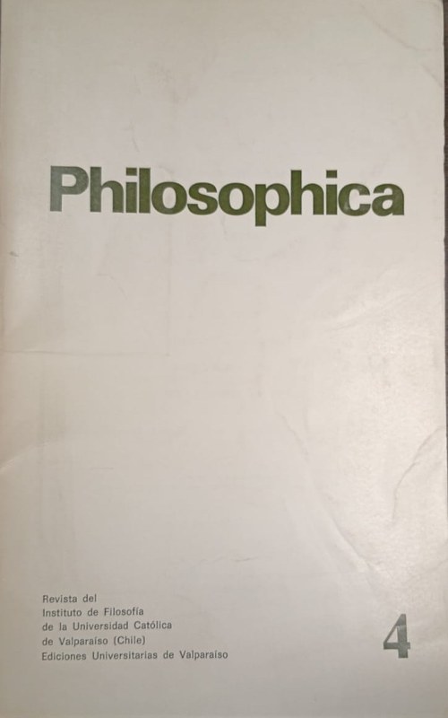Philosophica: Revista del Instituto de Filosofía de la Universidad Católica de Valparaíso