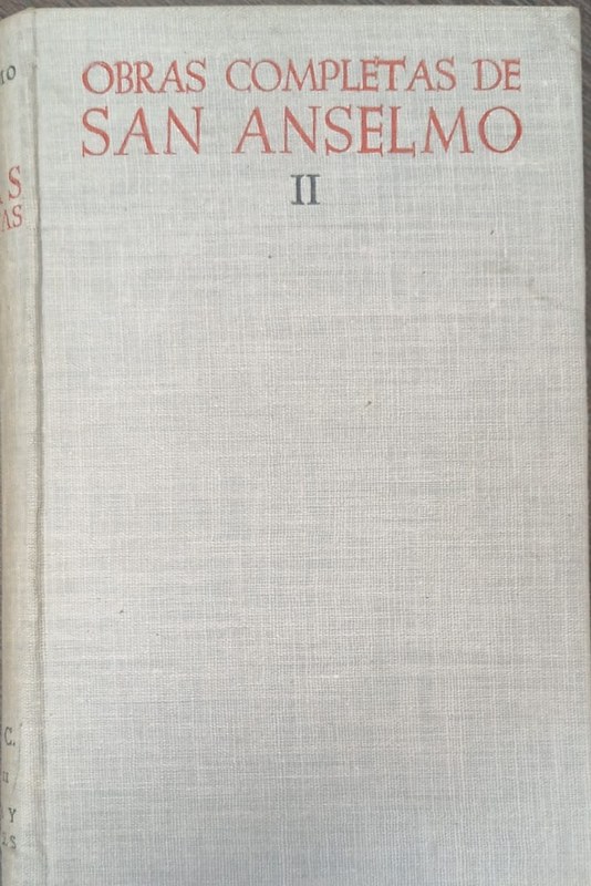 Obras Completas de San Anselmo II