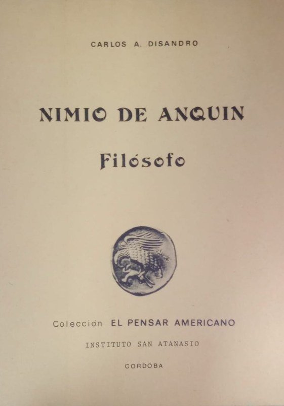 Nimio de Anquín: Filósofo