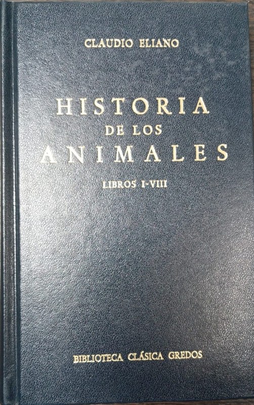 Historia de los animales: Libros I-VIII