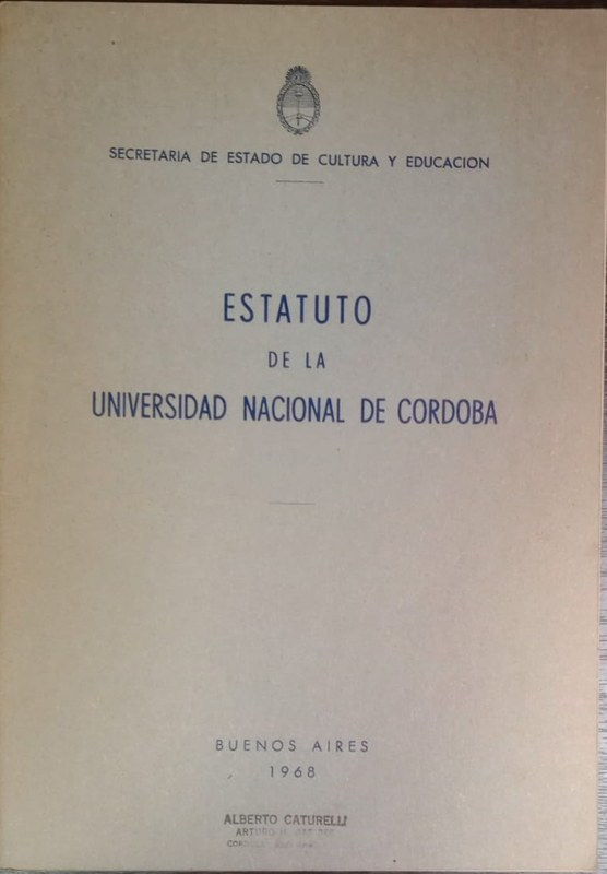 Estatuto de la Universidad Nacional de Córdoba
