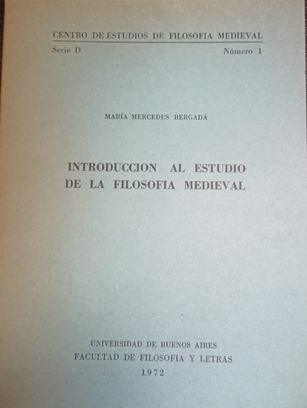 Introducción al Estudio de la Filosofía Medieval