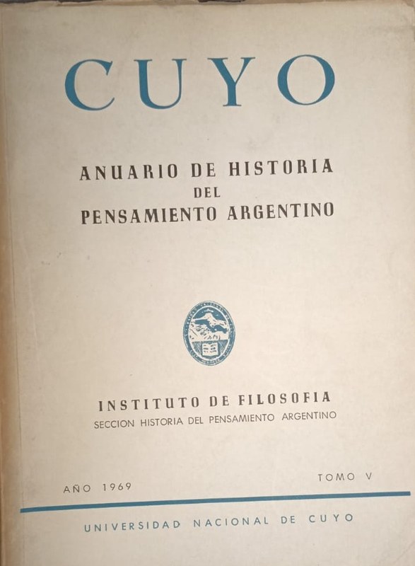 Cuyo: Anuario de Historia del Pensamiento Argentino
