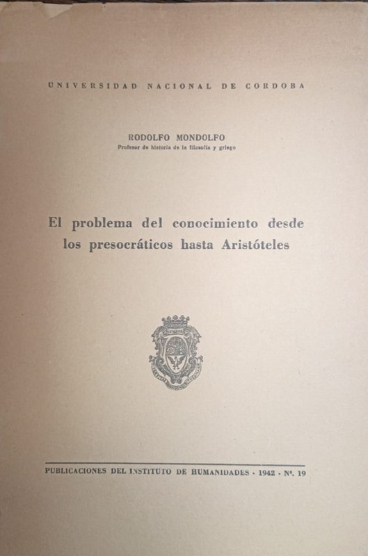 El problema del conocimiento desde los presocráticos hasta Aristóteles