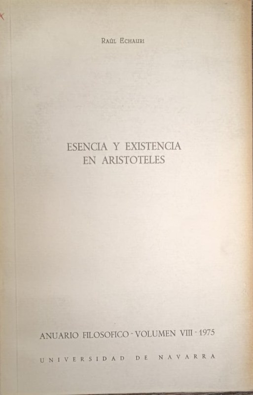 Esencia y Existencia en Aristóteles