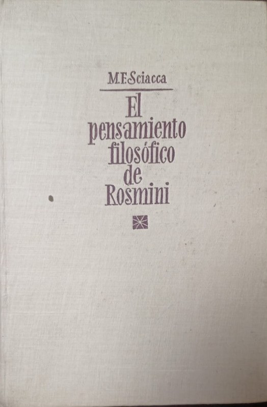 El pensamiento filosófico de Rosmini