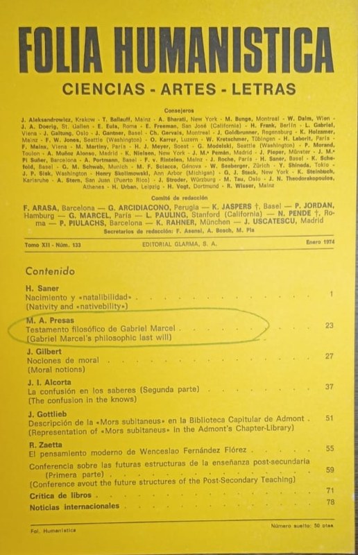Folia Humanística: Ciencias-Artes-Letras