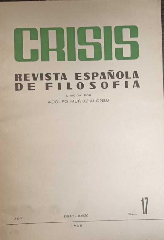 Crisis: Revista Española de Filosofía