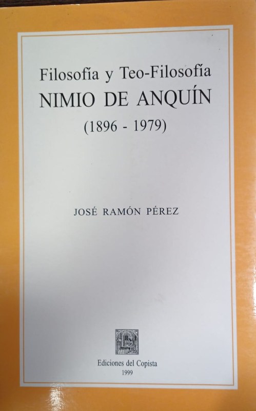 Filosofía y Teo-Filosofía NIMIO DE ANQUIN (1896-1979)