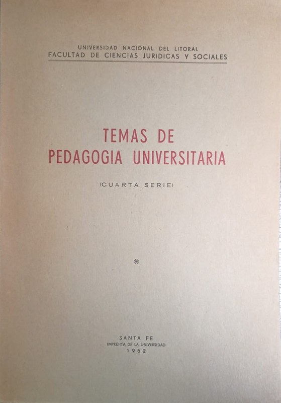 Temas de Pedagogia Universitaria