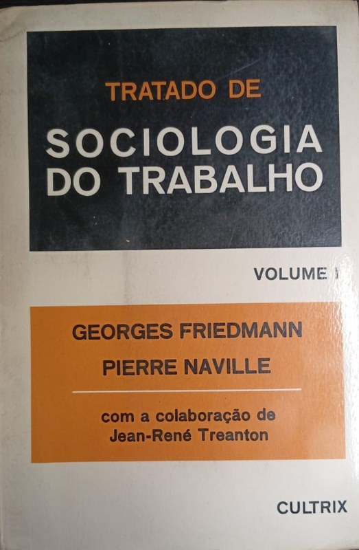 Tratado de Sociología do Trabalho: Volume 1
