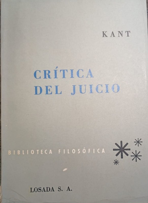 Crítica del juicio