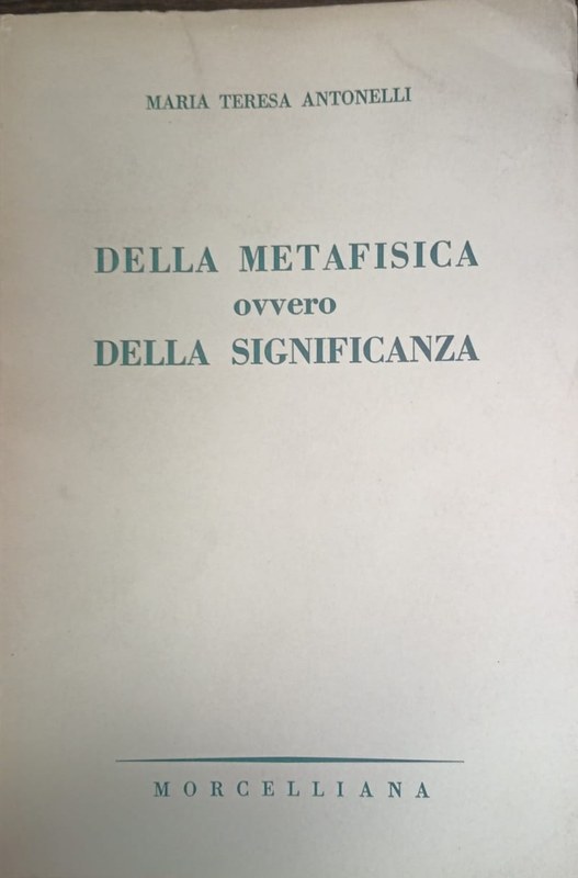 Della Metafisica ovvero Della Significanza