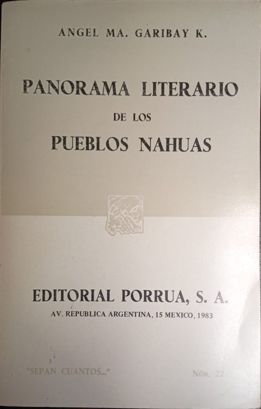 Panorama literario de los Pueblos Nahuas