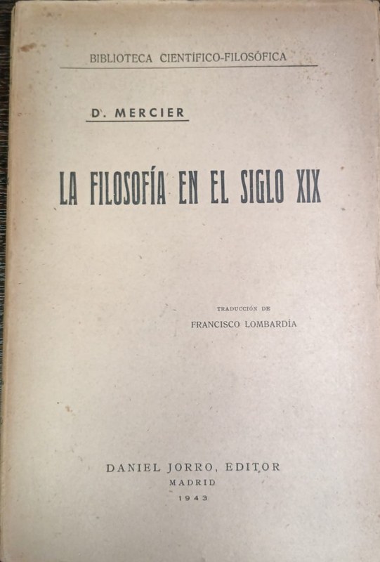La Filosofía en el Siglo XIX