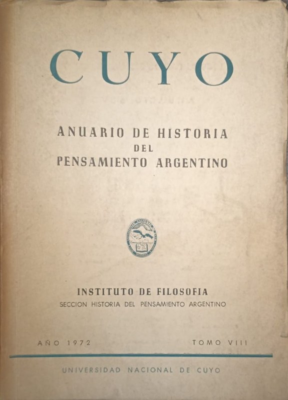 Cuyo: Anuario de Historia del Pensamiento Argentino